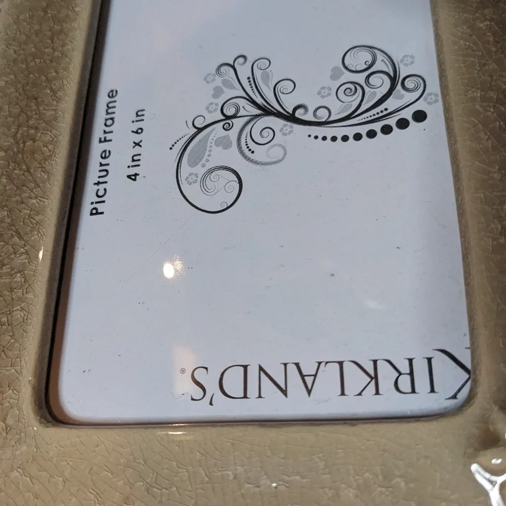 Kirklands Ceramic Picture Photo Frame 4 x 6